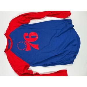 NBA Philadelphia 76ers Long Sleeve Raglan Shirt Medium
